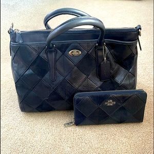 Coach purse with matching wallet